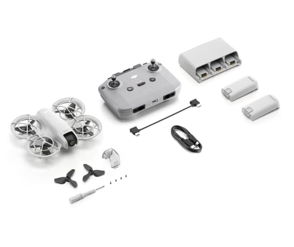 DJI - Neo Fly More Combo - Drone Sort, Hvid
