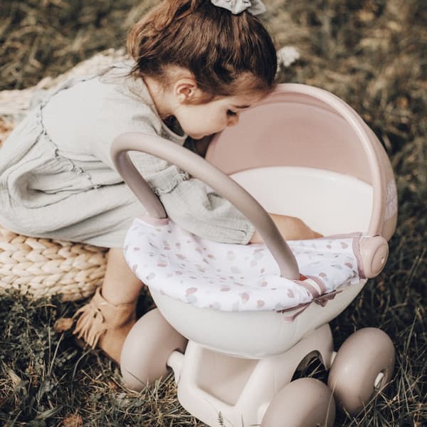 SMOBY Baby Nurse Djup Dockvagn med Plastkåpa
