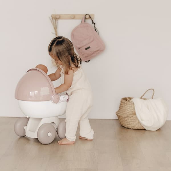 SMOBY Baby Nurse Djup Dockvagn med Plastkåpa