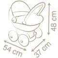 Miniatyrbild 8 av 9: SMOBY Baby Nurse Djup Dockvagn med Plastkåpa