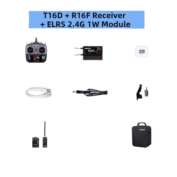 RC Sender, 16 Kanaler, 4000m Kontrolafstand,M2 med R16F ELRS