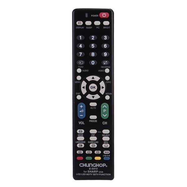 Universell fjernkontroll for Sharp LCD-, LED- og plasma-TV-er
