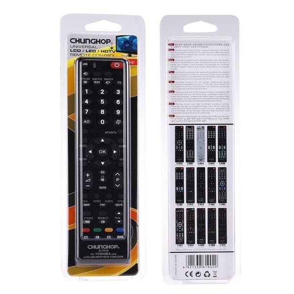 CHUNGHOP Universal Fjernkontrol for TOSHIBA LED TV