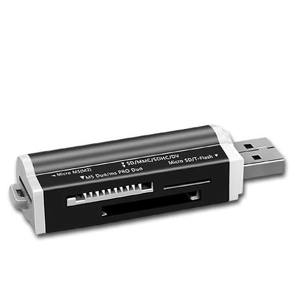 Minneskortläsare USB All-In-One / Svart