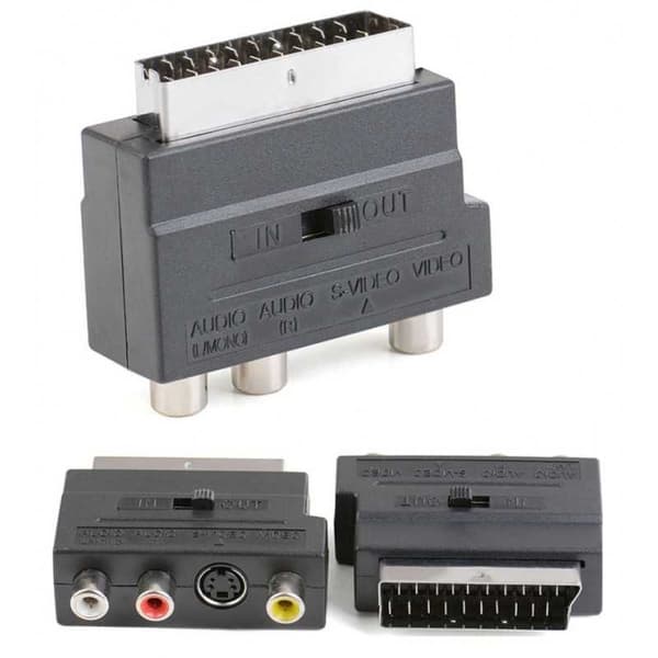 Scartadapter Scart Adapter A/V + S-video