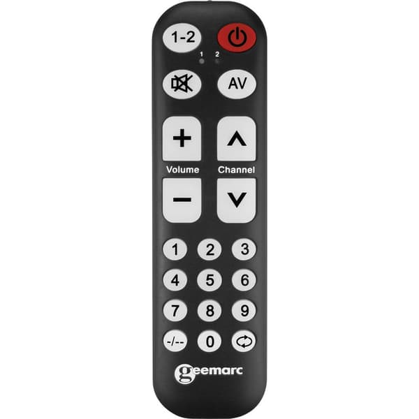 Geemarc TV-10 Universal Fjärrkontroll Svart Svart