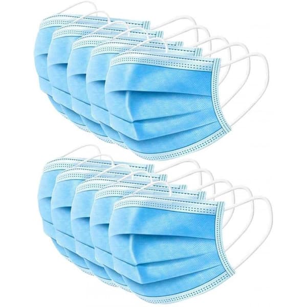 50-PACK CE-mærket mundbeskytter åndedrætsmaske Filter 3-lags