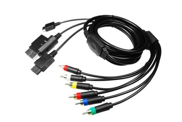 Multi-RGB-kabel til Wii, Xbox, 360, PS2, PS3