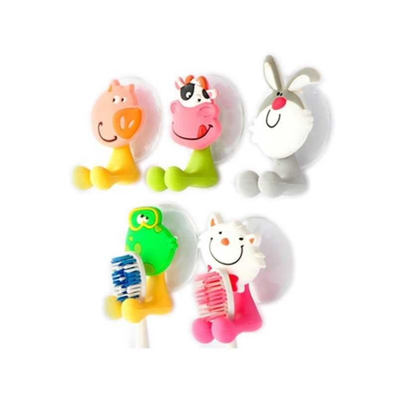 Tannbørsteholder med sugeplugg