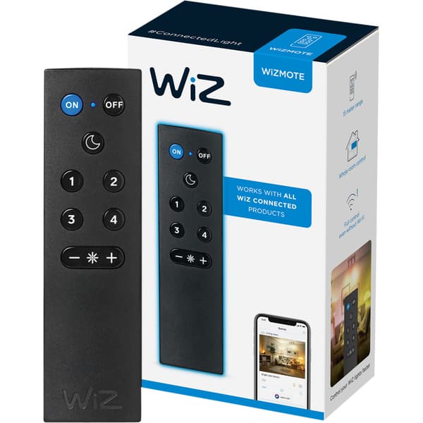WiZ Fjernkontroll WiFi m/batteri Sort