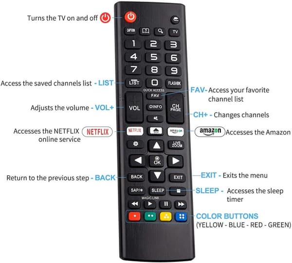 Kaukosäädin LG Smart TV LCD / LED / OLED / UHD / HDTV:lle