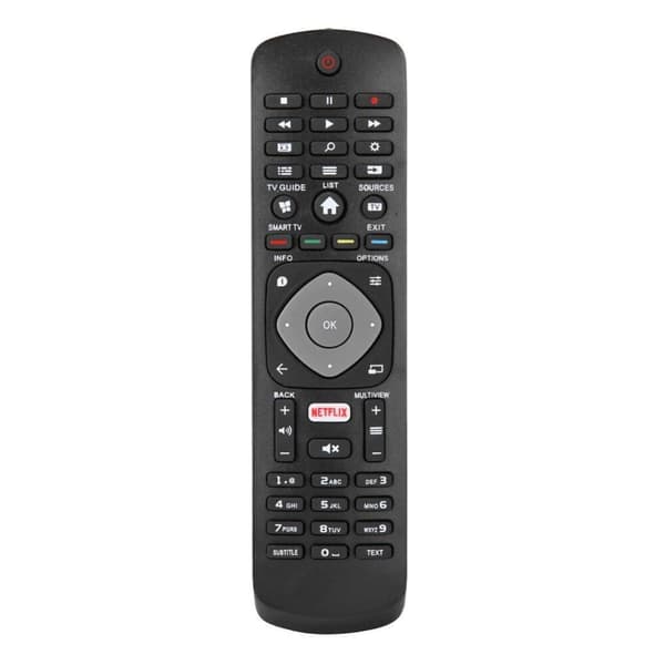 Universal smart TV-fjärrkontroll med Netflix för Philips