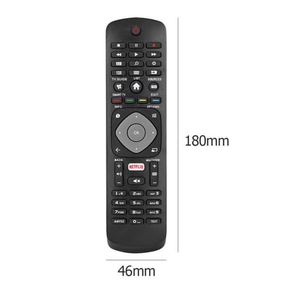 Universal smart TV-fjärrkontroll med Netflix för Philips