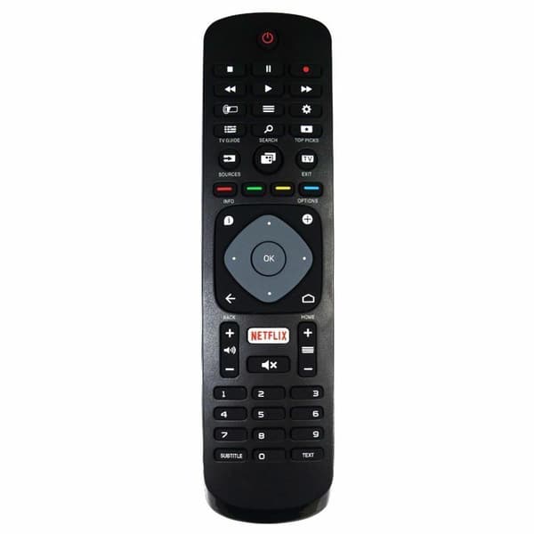 Universal Philips smart TV-fjärrkontroll med Netflix-ersättning