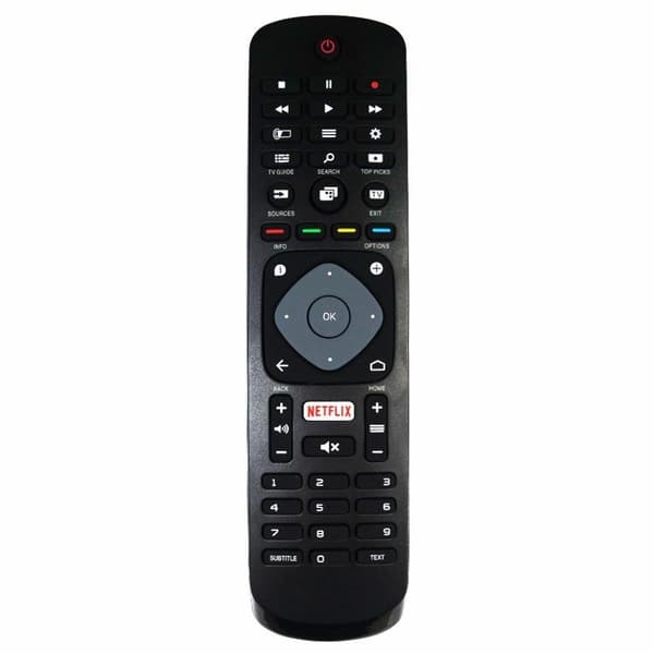 Universal Philips smart TV-fjärrkontroll med Netflix-ersättning