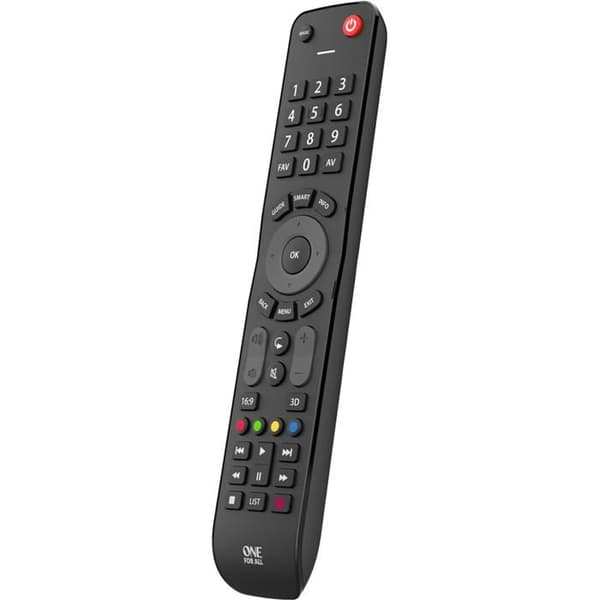En för alla URC7115 Evolve Universal vidvinkel högkvalitativ TV-fjärrkontroll