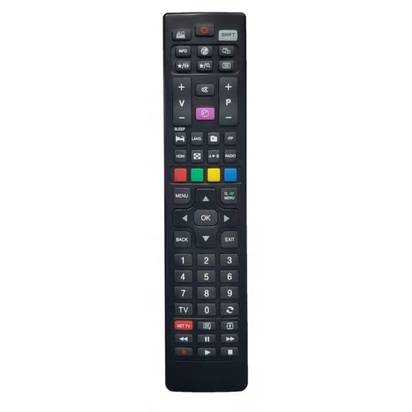 SUPERIOR SUPTRB018 TV-fjärrkontroll för TELEFUNKEN och VESTEL TV och Smart TV Svart