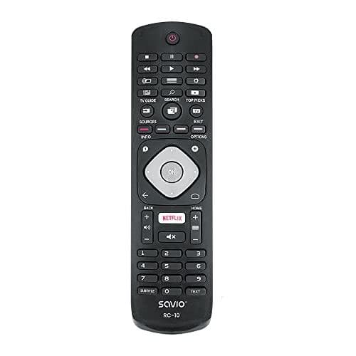SAVIO Yleiskaukosäädin/korvaus PHILIPS TV:lle RC-10 IR Wireless musta