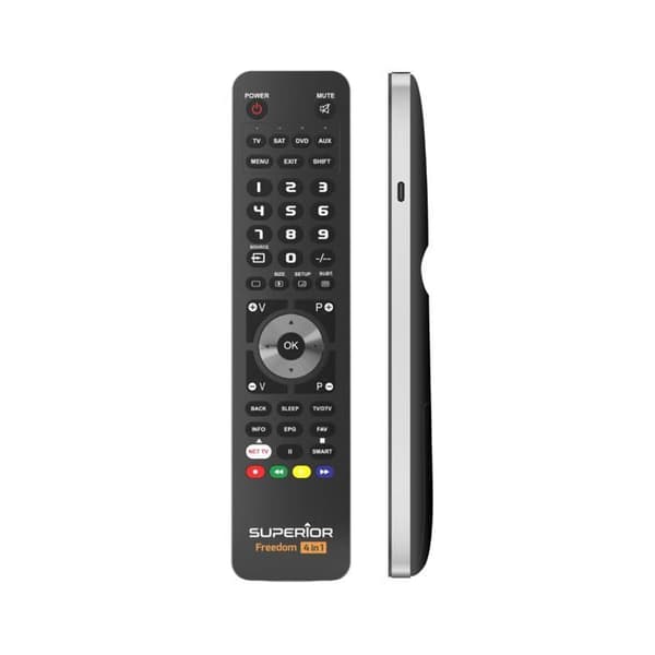 SUPERIOR ELECTRONICS SUP012 FREEDOM 4-1 4-Device Universal Remote Control - Svart