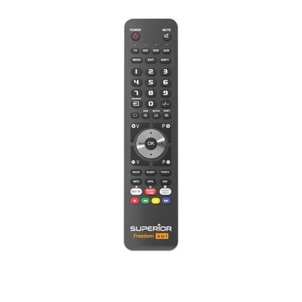 SUPERIOR ELECTRONICS SUP012 FREEDOM 4-1 4-Device Universal Remote Control - Svart