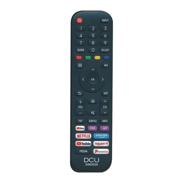 Fjernbetjening DCU 30902030 Sort