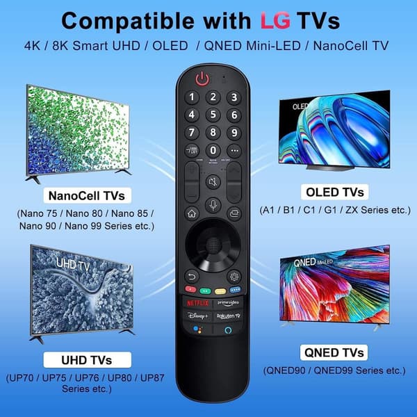 Universal fjernbetjening Mr22 til LG 4K/8K Smart TV