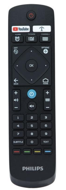 Philips fjernbetjening til Android 5014 & 6014, 22AV1904A_12 (til Android 5014 & 6014 rækkevidde (med cifre)) Sort