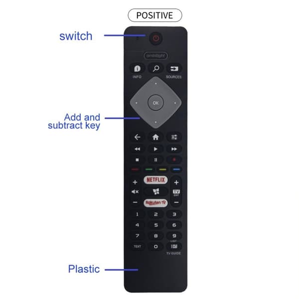 BRC0884402/01 TV-fjernkontroll Erstatning for Philips TV