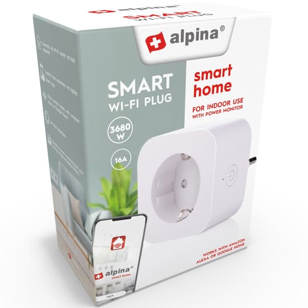 WiFi Smart Plug 3680W med energimåling