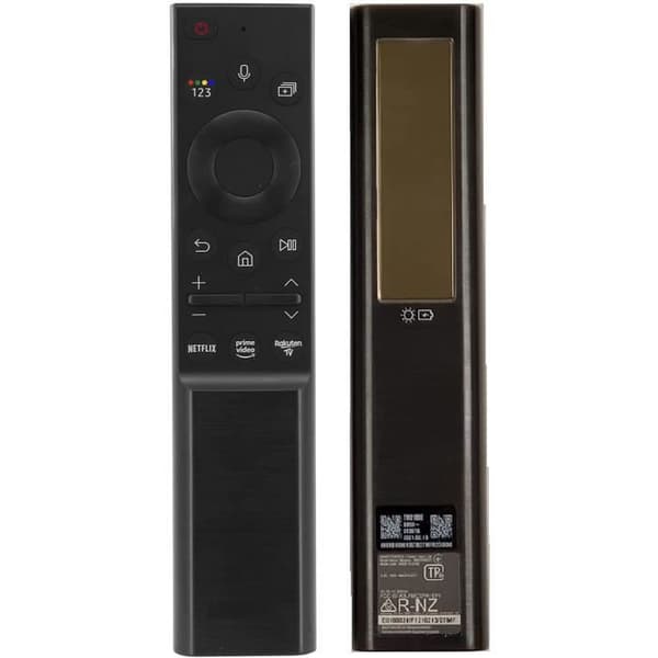 Eco BN59-01357D Universal Solar laddad röstfjärrkontroll kompatibel med Samsung Neo LED Smart TV med Netflix Prime Rakuten