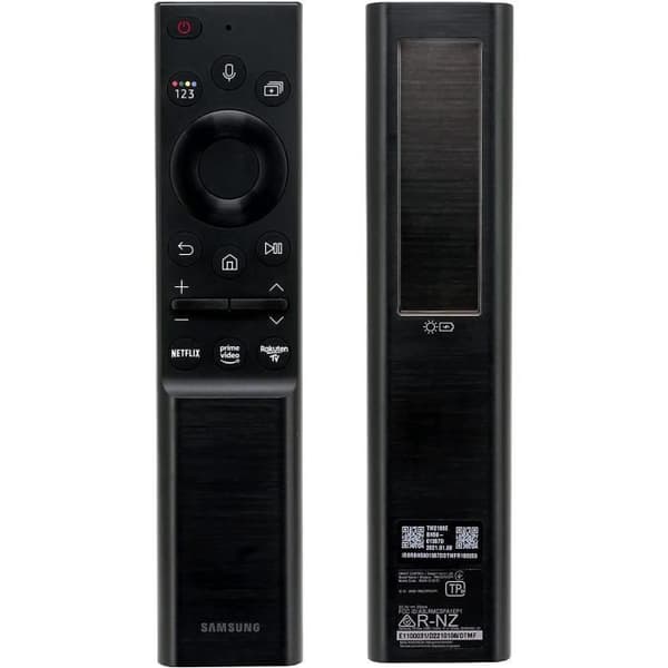 Eco BN59-01357D Universal Solar laddad röstfjärrkontroll kompatibel med Samsung Neo LED Smart TV med Netflix Prime Rakuten