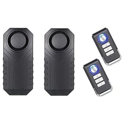 INF 2-pack fjärrvibrationslarm med 2 fjärrkontroller Svart