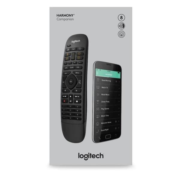 Logitech Harmony Companion Universal Remote - 8 i 1 - Direkta kommandoåtgärder - Programmerbara aktiviteter