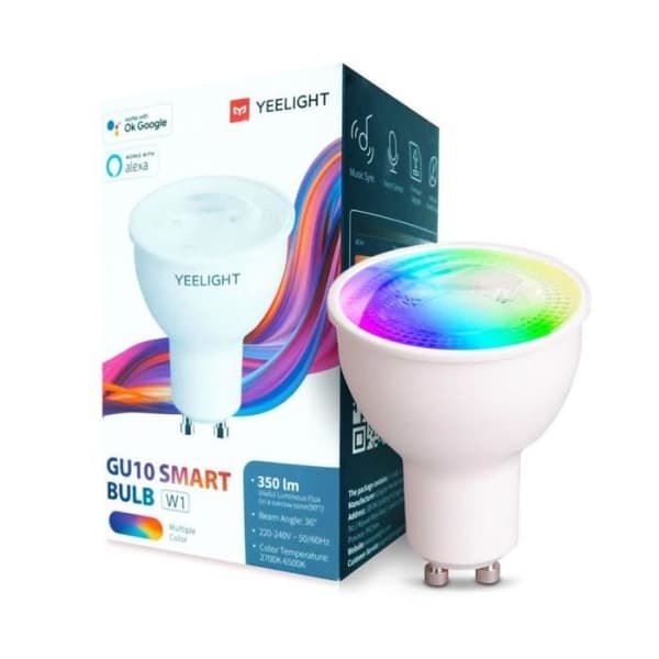 Yeelight GU10 Smart Bulb W1 4-pack Flerfärgad - 6924922206606