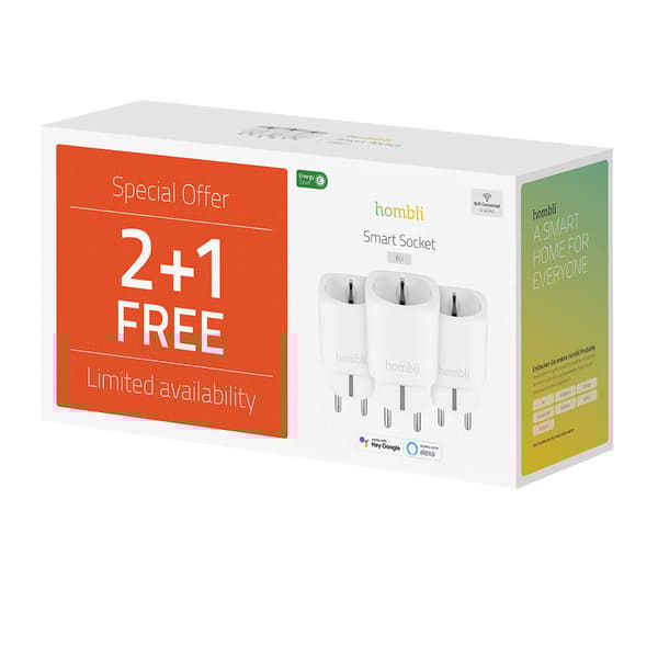 EU Smart Plug Promo Pak 2+1 Hvit
