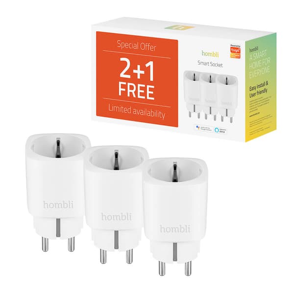 EU Smart Plug Promo Pak 2+1 Hvit