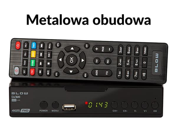 Tuner dekoder DVB-T2 BLOW 4625FHD H.265 H.265 V2