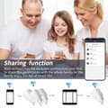 Miniatyrbillede 3 af 4: INF WiFi-stik, WLAN-stik, strømmåling Alexa & Google stemmestyring  16A