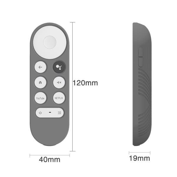 INF Silikoninen suojakotelo kaukosäätimelle Google Chromecast 2020 kaukosäätimelle Harmaa