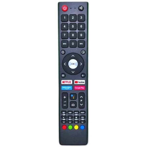 REMOtech Ersättningsfjärrkontroll GCBLTV02ADBBT för CHiQ/Changhong L32H7S L32H7SX L40G7U L40H7SX L42G6F U50H7A U50G7U U50H7SX U55H7