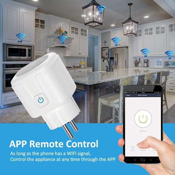 INF Tuya WiFi Smart Plug EU Standard 16A 4-Pak