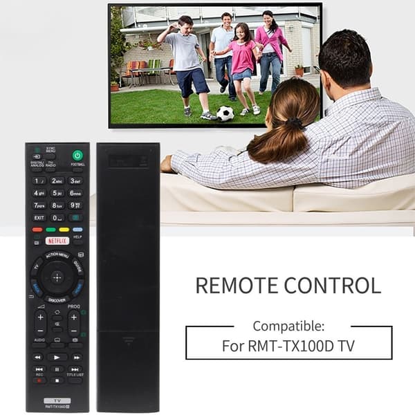 TV fjärrkontroll Ersättning för RMT-TX100D Sony TV