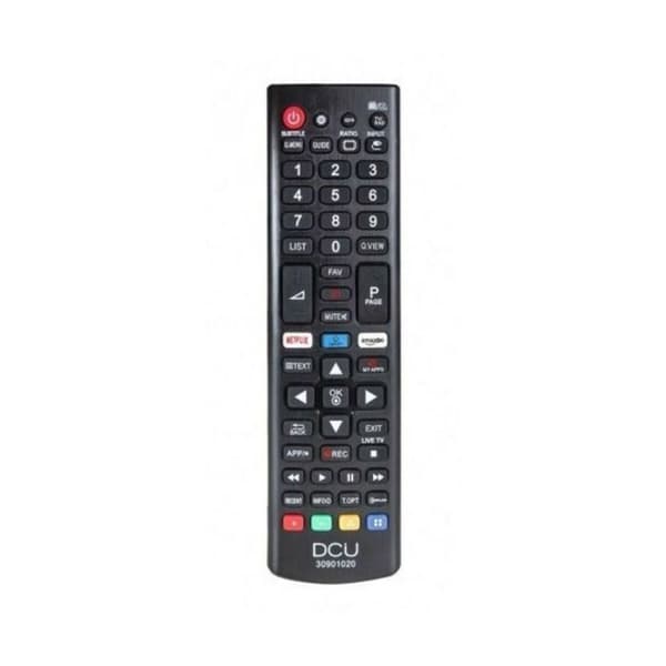 Universell fjernkontroll - Dcu Tecnologic - 30901020 - Kompatibel med LG LCD/LED - Netflix-knapp - Svart Svart