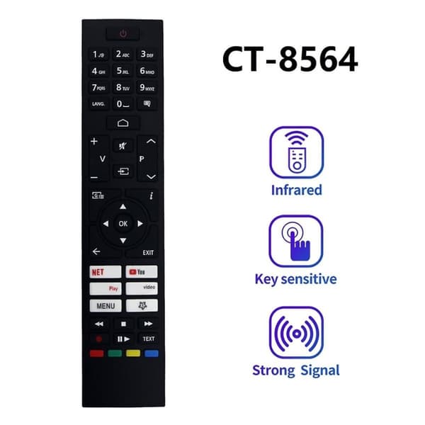 Universal Smart LED TV-fjernkontroll CT-8564 for Toshiba