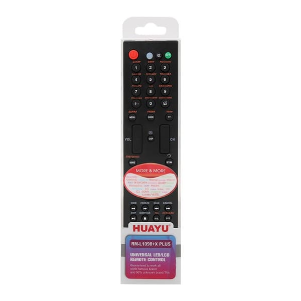 HUAYU RM-L1098+X PLUS TV fjernbetjening Erstatning for LCD LED