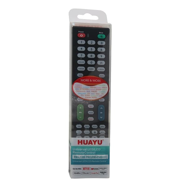 HUAYU RM-L1388 Pro TV fjärrkontroll Ersättning för LCD LED