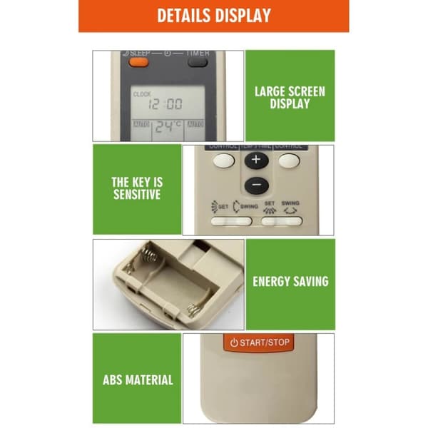 Fjernkontroll for Fujitsu AR-JW19 Air Conditioner