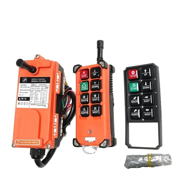 Trådløs Radio Fjernbetjening, Industriel Brug, 6 Kanaler, Orange 380V UHF 1T1R