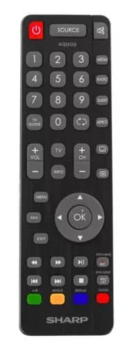 Original Sharp SHW/RMC/0118 TV Remote Control for LC-43CFF5111K LC-49CFF5001K