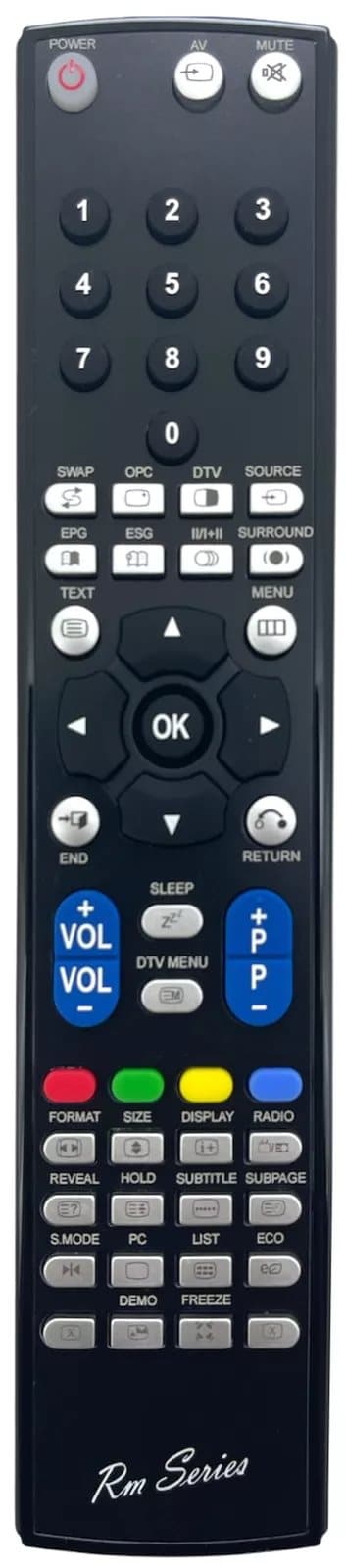 RM Series Remote Control fits SHARP LC-32FS510E/RU LC-32FS510RU LC32FS510S
